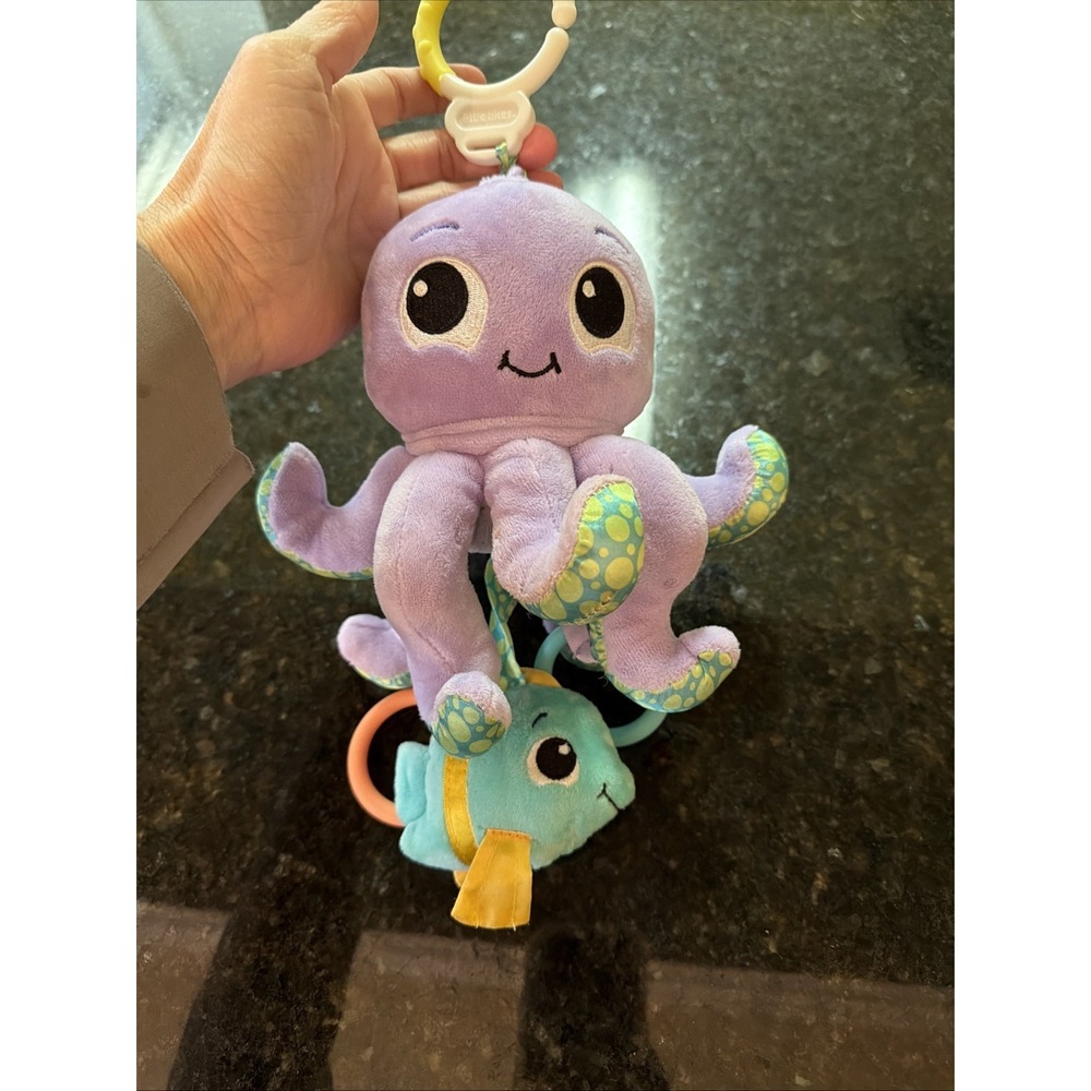 Little Tikes SOOTHE N SPIN Musical Baby Octupus Clip On Mobile Spins Music Rattl